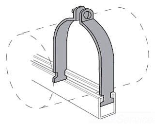 7/8" OD (3/4" NOM) OD Tubing Clamp