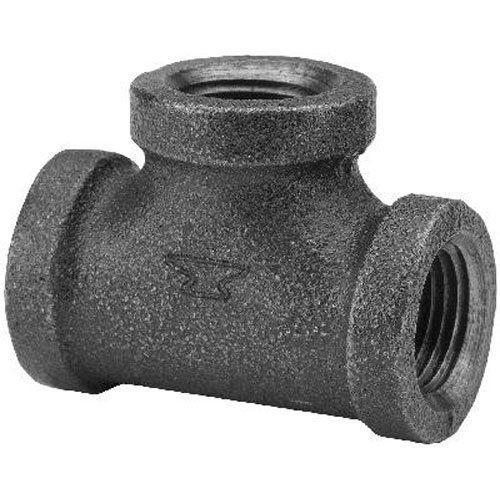 1-1/4" X 3/4" X 3/4" Black Malleable Iron Reducing Tees