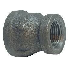 2" X 1-1/4" Black Malleable Iron Reducing Couplings