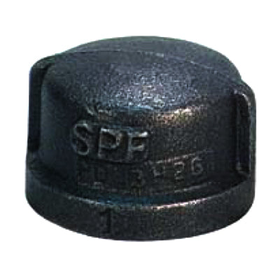 2-1/2" Black Malleable Iron Caps