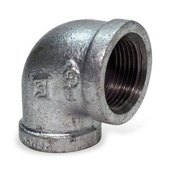 1" 90 Degree Galvanized Malleable Iron Elbows