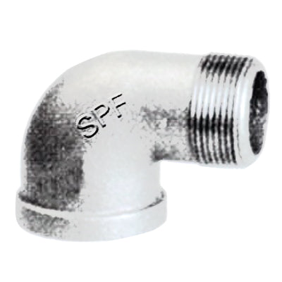 4" 90 Degree Galvanized Malleable Iron Street Elbows