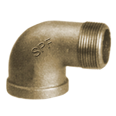 1" Lead Free 90 Degree Threaded Cast Bronze Street Elbow