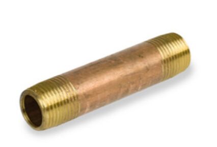 1/2" X 4" Brass Pipe Nipples
