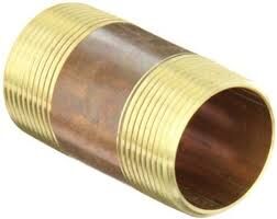 1" X 3" Brass Pipe Nipples