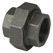 1/2" Black Malleable Iron Unions