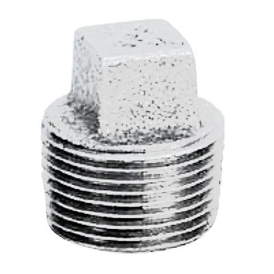 1/4" Galvanized Steel Plug (Solid)