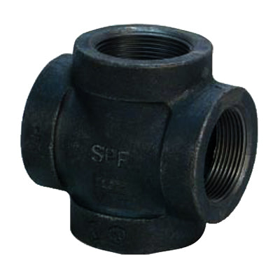 1/4" Black Malleable Iron Crosses