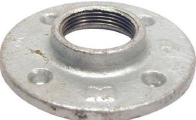 1-1/4" Galvanized Malleable Iron Floor Flanges