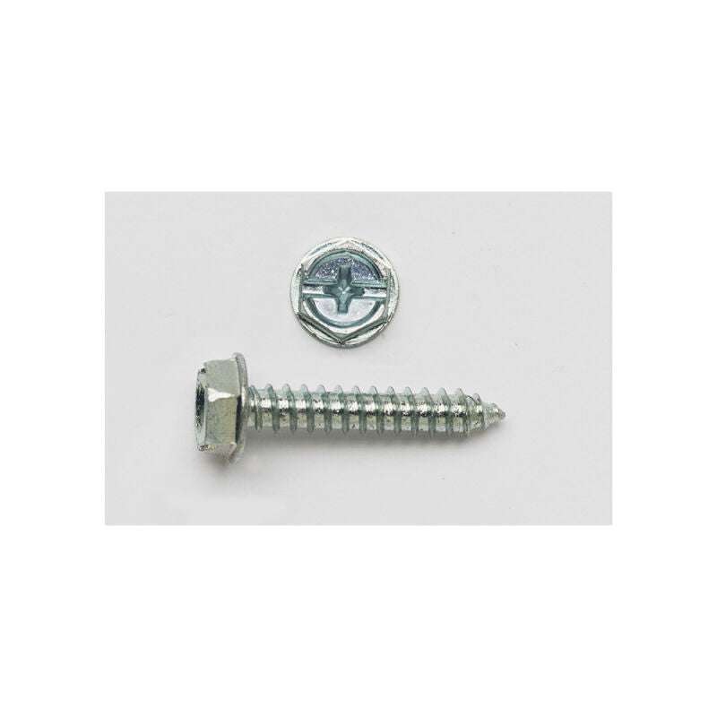 8 x 2 Hex Washer Head Tapping Screw Zinc Plated (Jar)