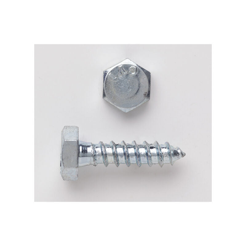 1/4 x 1-1/2 Hex Lag Bolt Zinc Plated (Jar)