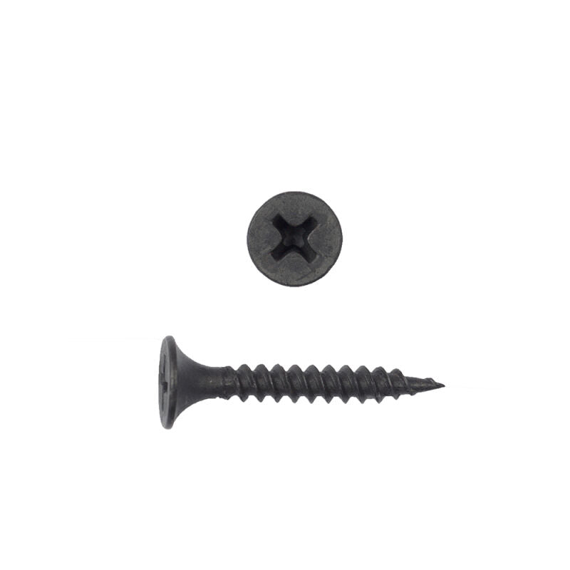 6 x 1-5/8 Bugle Phillips Coarse Thread Drywall Screw Black (Jar)