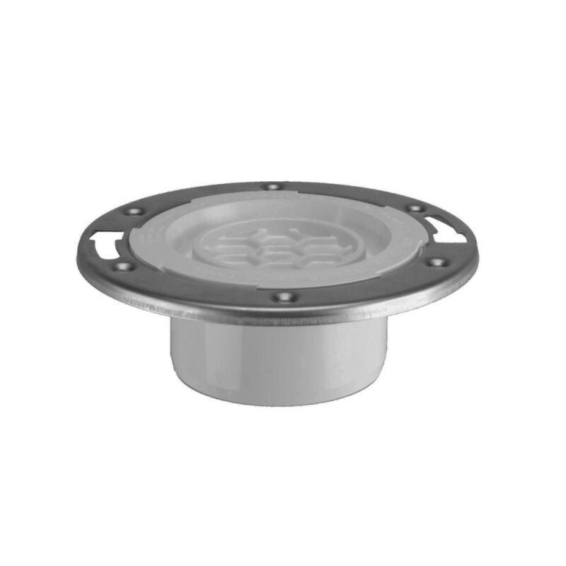 3" or 4" PVC SS Ring Closet Flange with Test Cap