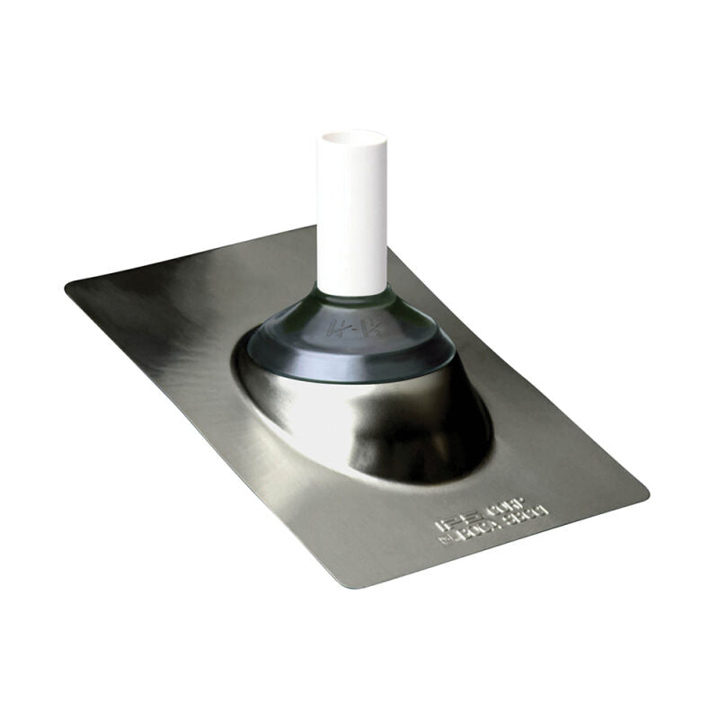 1-1/4", 1-1/2", 2" or 3" Adjustable Aluminum Roof Flashing 10-3/4" X 14-1/2" Base