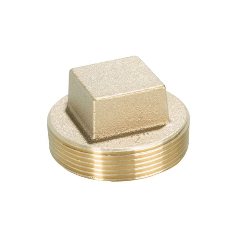 2" Brass Raised Head Cleanout Plugs - LA Style