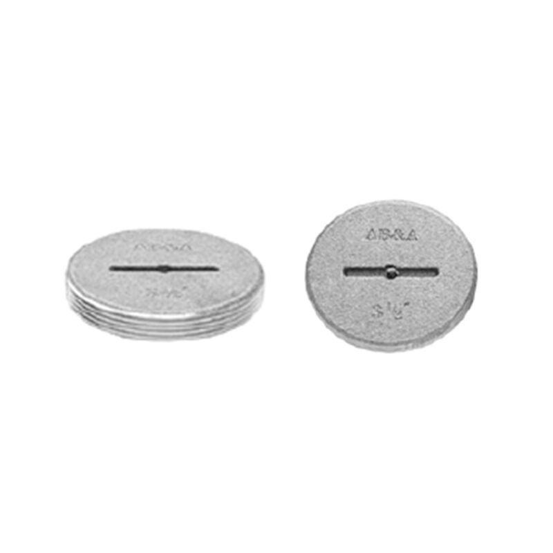 1-1/2" Brass Slotted Head Cleanout Plugs Tapped 1/4" - LA Style