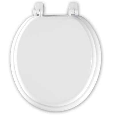 Basic Round Molded Wood Seat - White - White