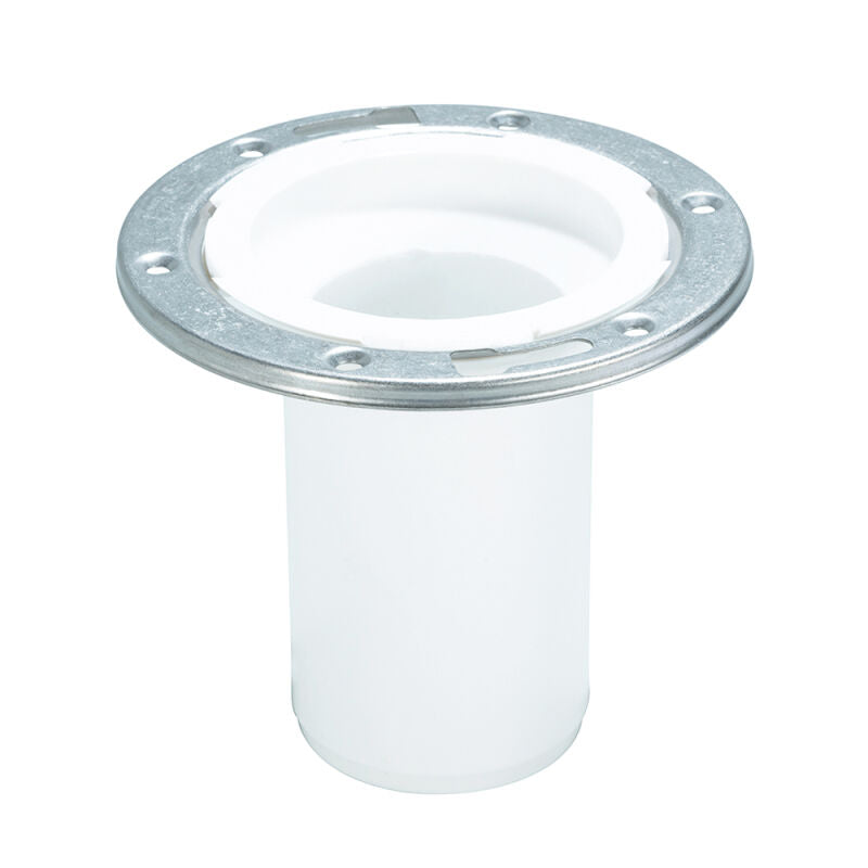 Adjustable Ring Long Closet Flange - PVC