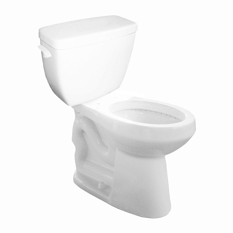 1.6 Round, Two-Piece, Standard Height, 10" Toilet Combination, Left-Hand Flush - White