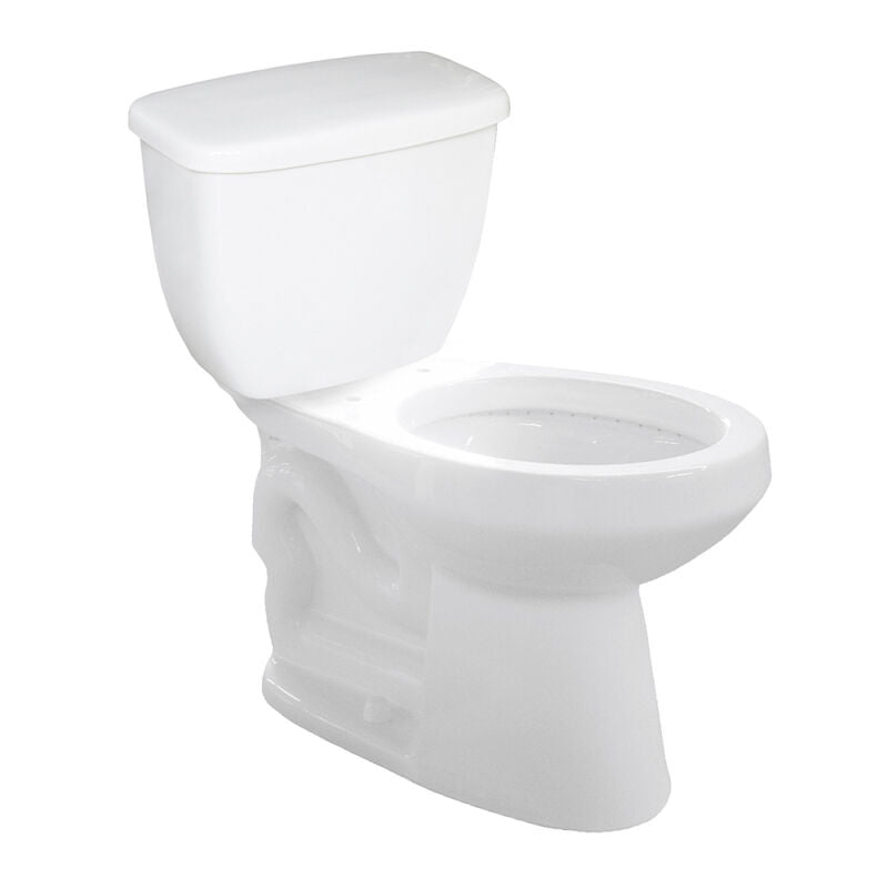 1.6 Round, Two-Piece, Standard Height, 12" Toilet Combination, Right-Hand Flush - White