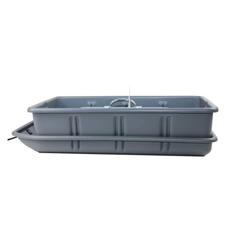 29" x 14" x 3 1/2" Plastic Dirt Rider Combo Pull Sled w/ 24" x 12" x 6" Tote Tray
