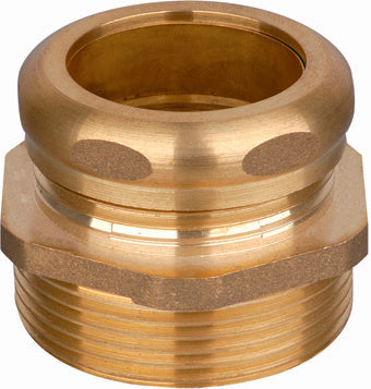 1-1/2" MIP x 1-1/4" Slip Joint Brass Waste Connector