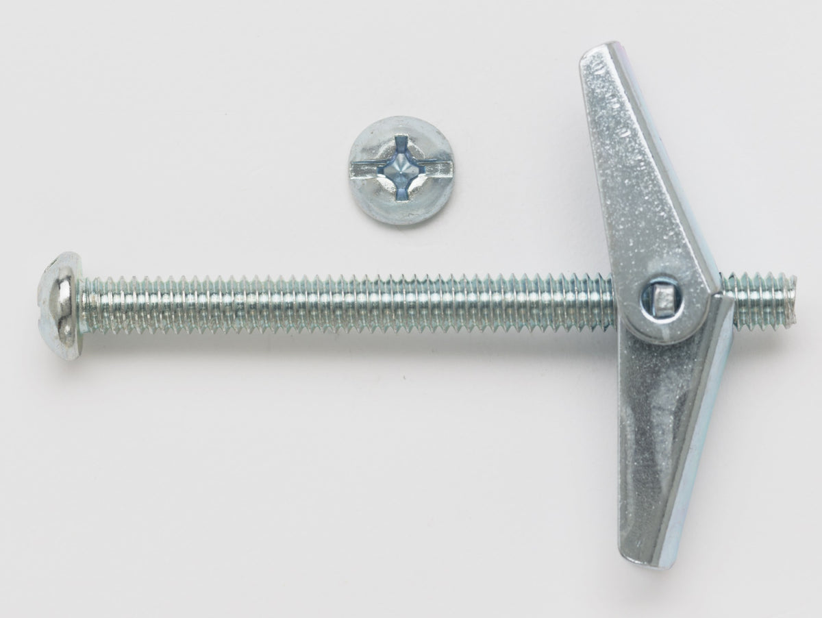 1/4 x 4 Round Head Toggle Bolt Zinc Plated