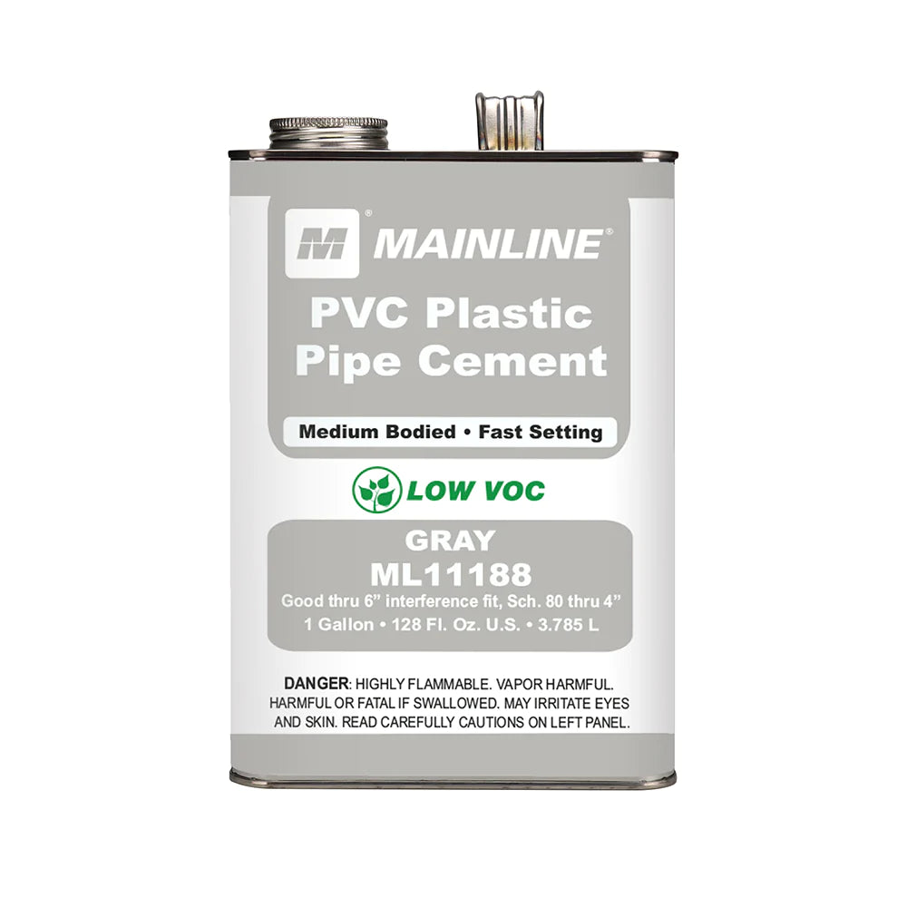 128 oz Gray Medium Bodied PVC Cement