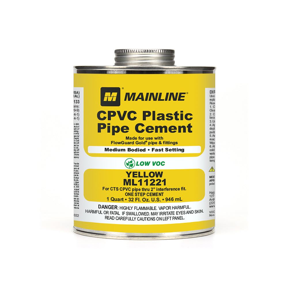 32 oz FlowGuard Gold Yellow Medium Body CPVC Cement