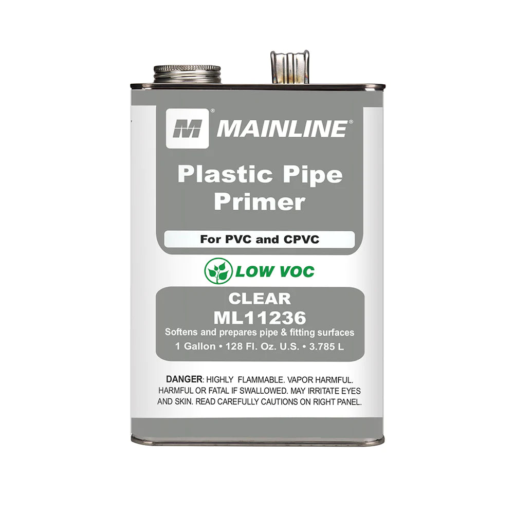 128 oz Clear Primer for PVC and CPVC Cement