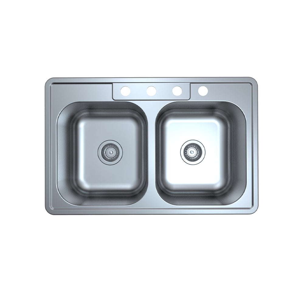 33" X 21" Overall Size, 20 Gauge - 4 Hole