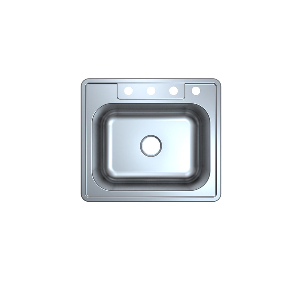 25" X 22" Overall Size, 22 Gauge - 4 Hole