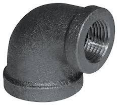 1" X 1/2" 90 Degree Black Malleable Iron Reducing Elbows