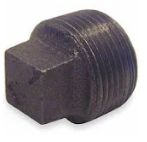 1/4" Black Steel Plug (Solid)
