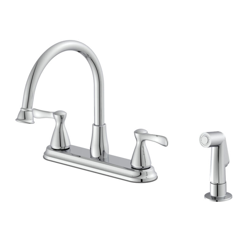 Solitea 1.5 GPM Kitchen Faucet Two Handle with Spray