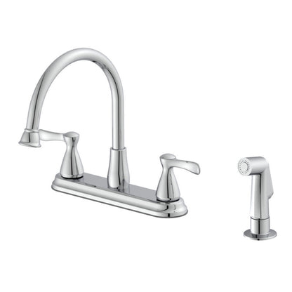 Solitea 1.5 GPM Kitchen Faucet Two Handle with Spray