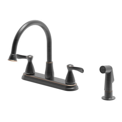 Solitea 1.5 GPM Kitchen Faucet Two Handle with Spray