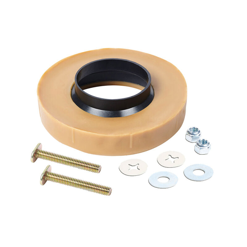 3 in or 4 in Wax Ring W/Flange with 1/4 x 2-1/4 Bolts