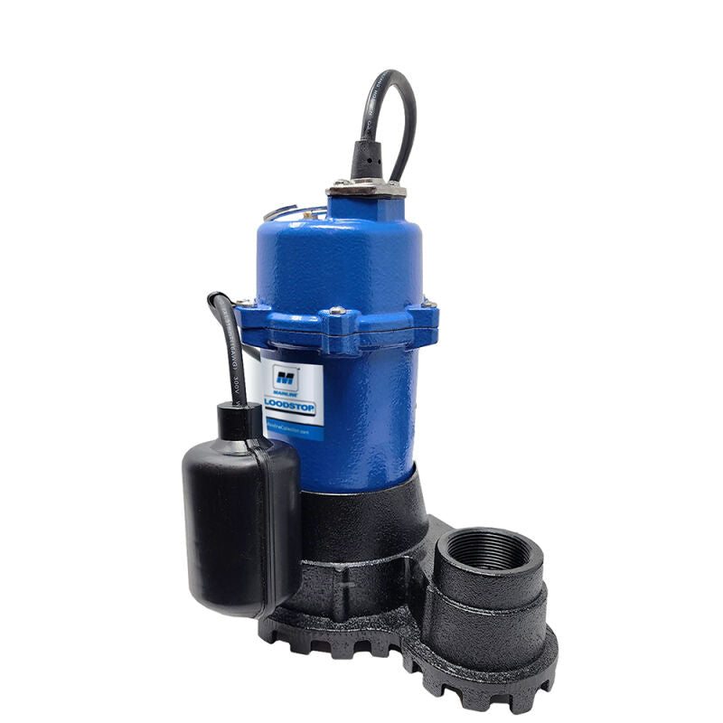 1/3HP Cast Iron Sump Pump w/ 20FT Piggyback Cord and Tethered Float