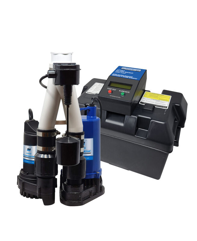 Combo Sump Package w/ 1/3HP Primary Pump and 1850GPH BackUp System