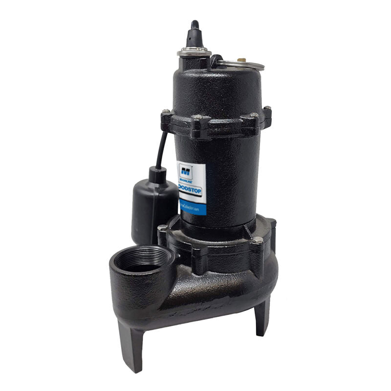 1/2HP Sewage Pump w/ Tethered Float and 10FT Piggyback Cord