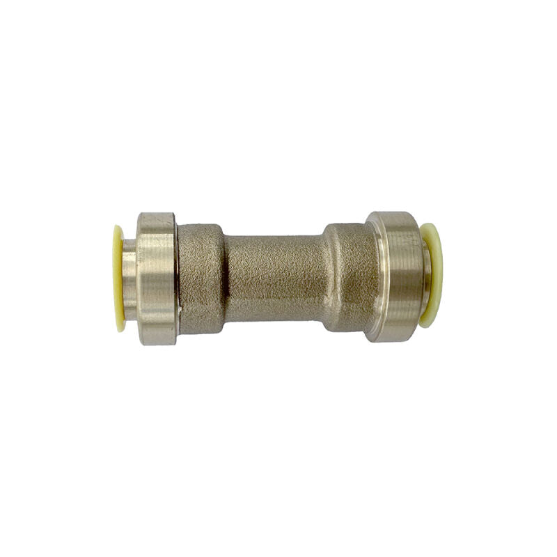 7/8" HVAC Push Connect Brass Straight Union