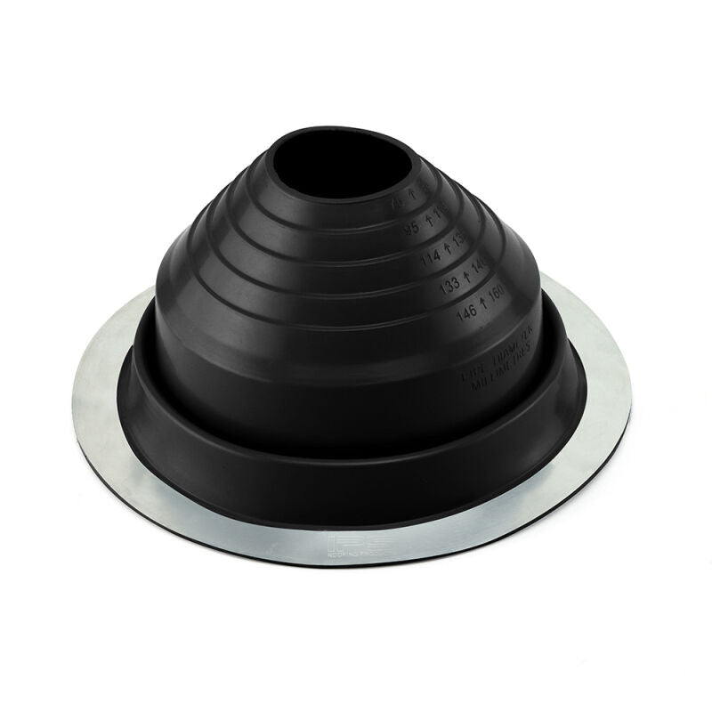 3" to 6-1/4" EPDM Round Base Metal Roof Flashing