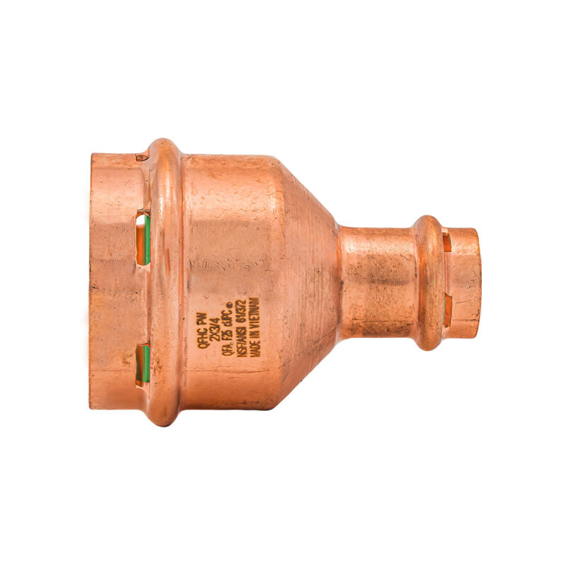2" x 3/4" SurePress Copper Reducing Coupling