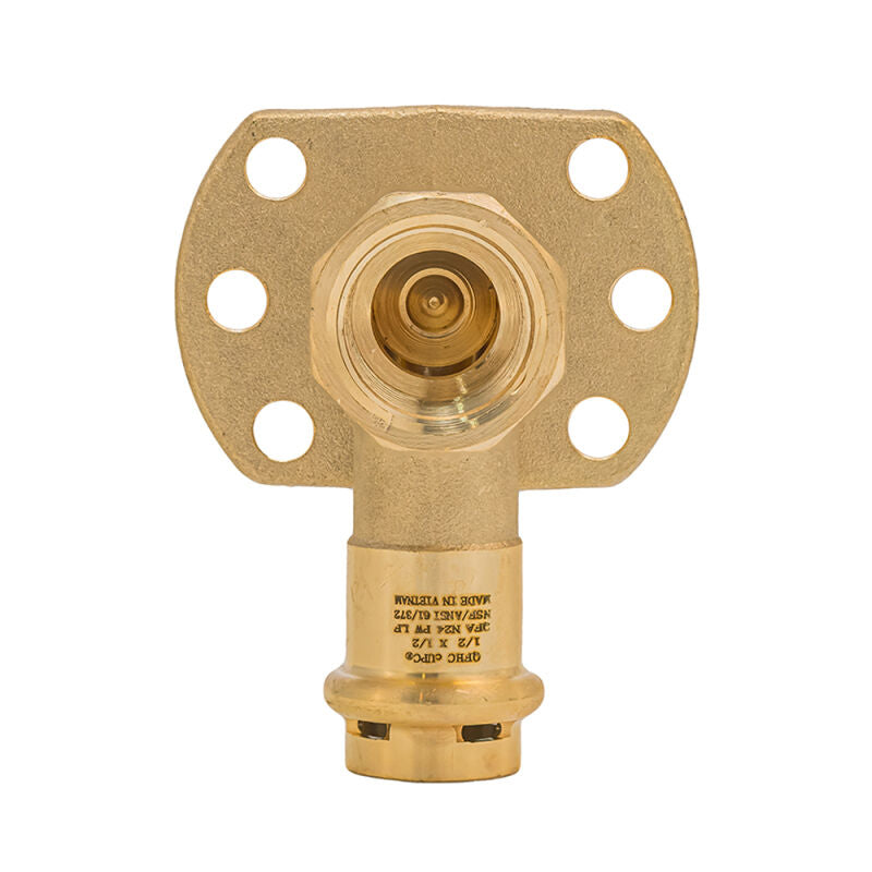 1/2" Press x FIP SurePress Lead Free Brass 90 Degree Drop Ear Elbow