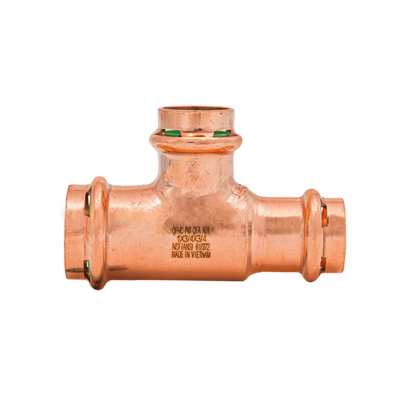 1" x 3/4" x 3/4" SurePress Copper Tee
