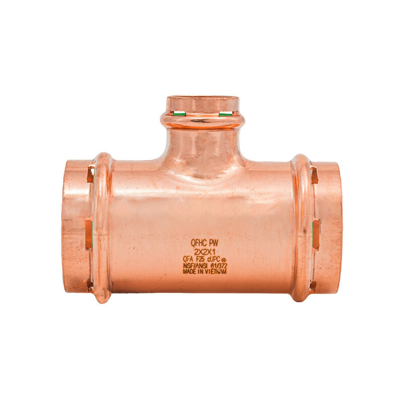 2" x 2" x 1" SurePress Copper Tee