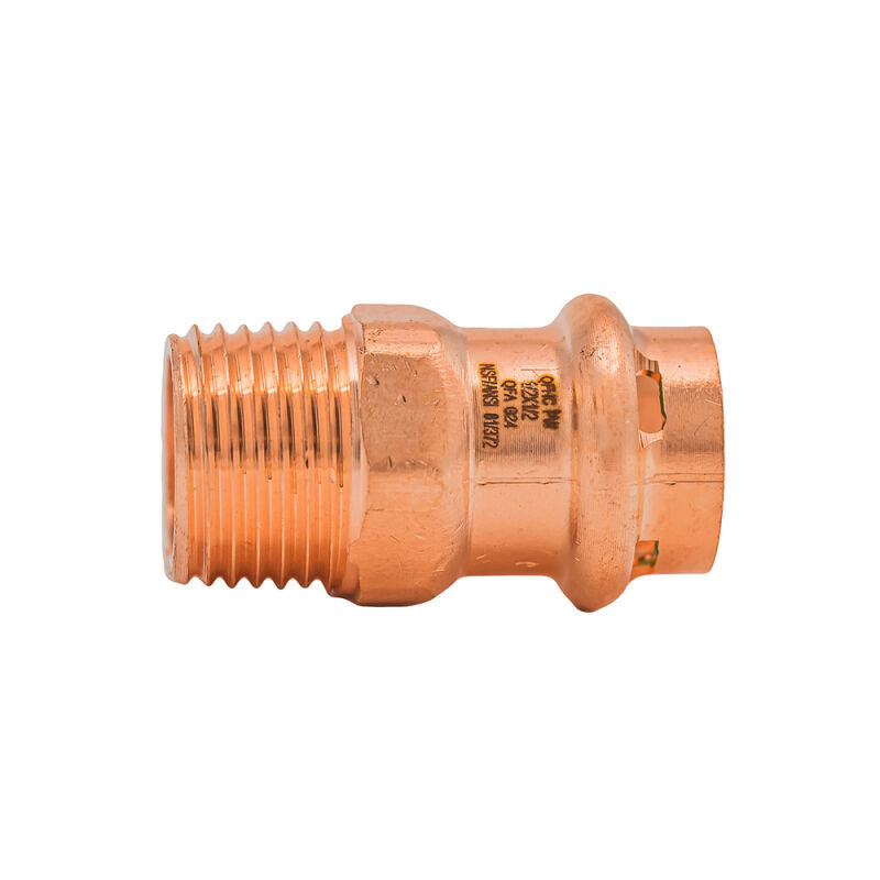 1/2" Press x MIP SurePress Copper Adapter