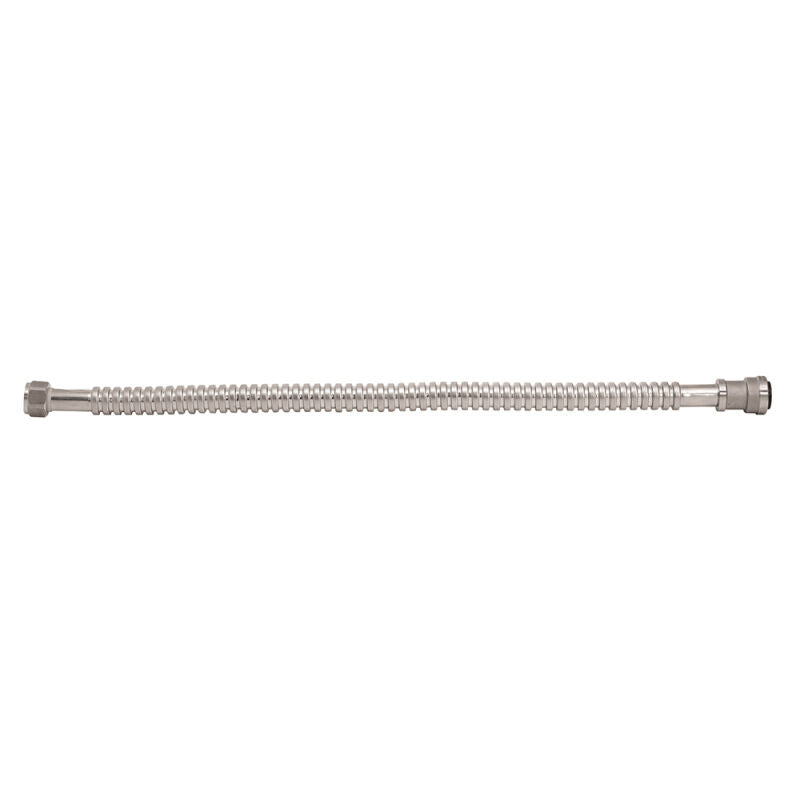 3/4" x 24" Push Connect Stainless Steel Corrugated Water Heater Connector