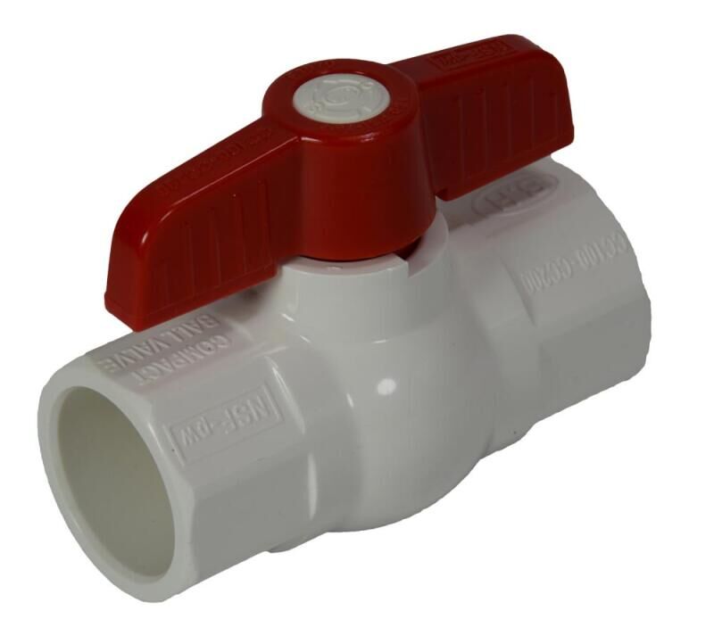 1-1/4" PVC Ball Valve NSF SXS SCH40